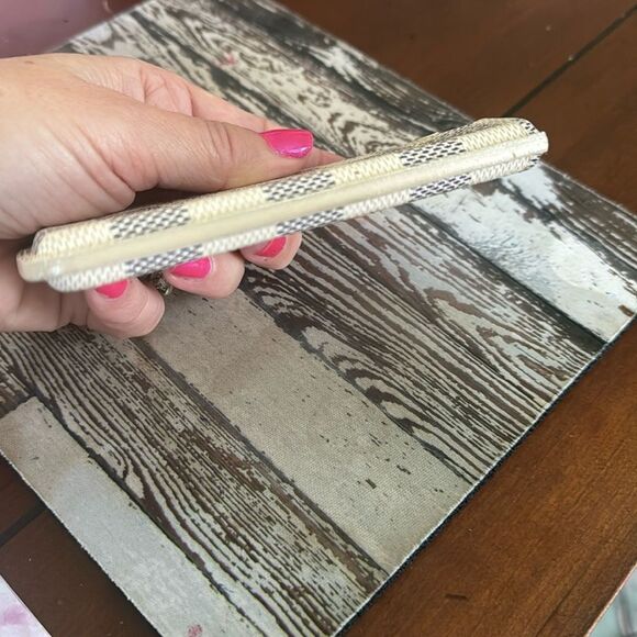 VTG Authentic *LOUIS VUITTON* Azure Damoer’ Leather Checkerboard Card Phone Case - Picture 4 of 8